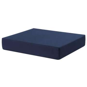 Sammons Preston Wheelchair Foam Cushion, 16" x 16" x 2", Wheelchair Accessory, Comfortable Seat Pad ...