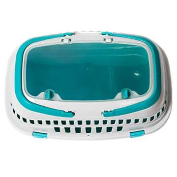 Portable Pet Carrier for Small Animals - Blue