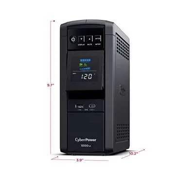 CyberPower CP1000PFCLCD UPS System with 10 Outlets