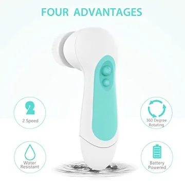CLSEVXY Waterproof Facial Cleaning Brush Set for All Skin Types
