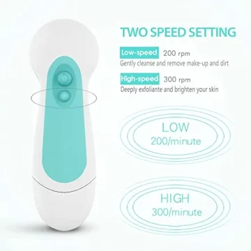 CLSEVXY Waterproof Facial Cleaning Brush Set for All Skin Types