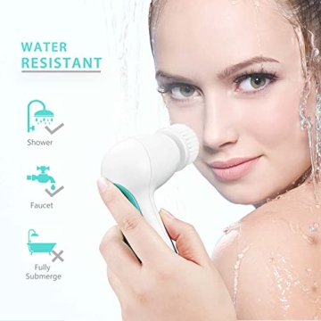 CLSEVXY Waterproof Facial Cleaning Brush Set for All Skin Types