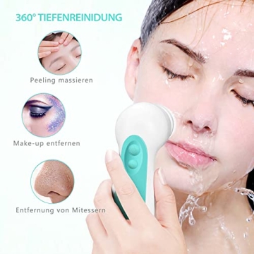 CLSEVXY Waterproof Facial Cleaning Brush Set for All Skin Types