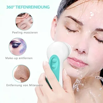 CLSEVXY Waterproof Facial Cleaning Brush Set for All Skin Types