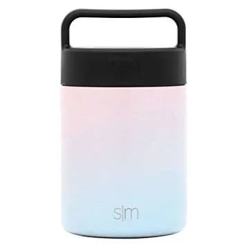 Simple Modern Food Jar Thermos for Hot Food | Reusable Stainless Steel Vacuum Insulated Leak Proof Lunch Storage for Smoothie Bowl, Soup, Oatmeal | Provision Collection | 12oz | Sweet Taffy