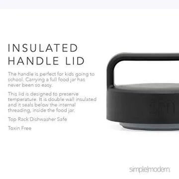 Simple Modern Food Jar Thermos for Hot Food | Reusable Stainless Steel Vacuum Insulated Leak Proof Lunch Storage for Smoothie Bowl, Soup, Oatmeal | Provision Collection | 12oz | Sweet Taffy