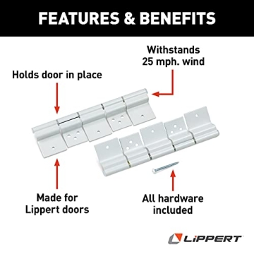 Lippert Friction Hinge Kit for RV Entry Doors Pack of 2