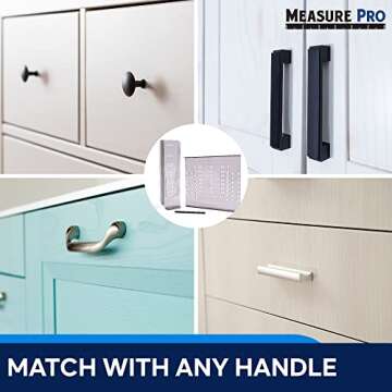 MeasurePro Cabinet Door & Drawer Hardware Installation Template Kit Made in The USA