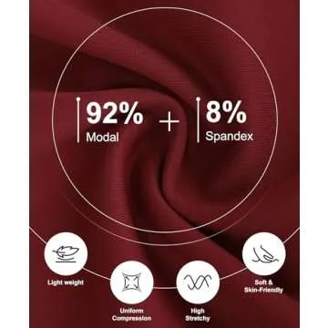 Popilush The Shapewear Dress Backless Shaper Dress with Built in Shapewear Long Sleeve Midi Bodycon Dresses for Women Wine Red