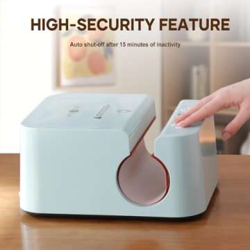 HTVRONT Auto Tumbler Heat Press Machine - Mug Heat Press Heat Up Fast & Even, Professional Tumbler Press High-Security for 2.95-3.18inch Sublimation Tumblers, Cups, Glasses and Mugs (Blue)