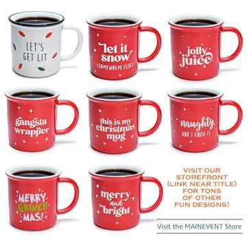 MAINEVENT His And Hers Mugs Set Of 2 Coffee Mug 11 Ounce, Cute Matching Coffee Mug Couples, His Hers Gifts Christmas, Campfire Couple Coffee Mug Set Anniversary, Engagement Couple Mug Cup for Him Her