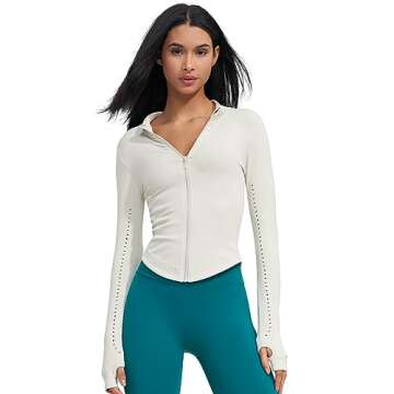 sphinx cat Womens Athletic Long Sleeve Full Zip Running Track Jacket Workout Yoga Sportwear with Thumb Holes Slim Fit Kohlrabi-Green S