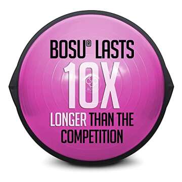 Bosu Home 25 Inch Gym Ball for Strength and Balance