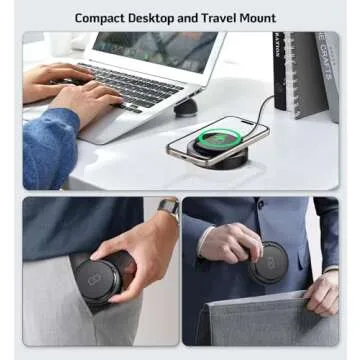 Magnetic Wireless Charger 15W Fast Mag Safe Charger Pad for iPhone 16 Pro Max/16 Pro/16 Plus/16/15/14/13/12 Series Foldable Charging Station Apple Mag-Safe Charger for AirPods 3/2/Pro 2/Pro