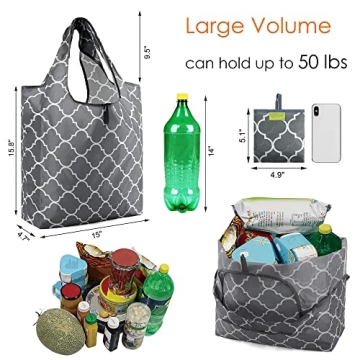 Eco-Friendly Reusable Grocery Bags - BeeGreen 6 Pack