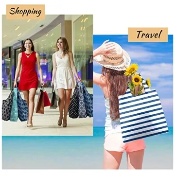 Eco-Friendly Reusable Grocery Bags - BeeGreen 6 Pack