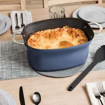 Ninja Foodi PossibleCooker PRO 8.5 Quart Multi-Cooker, with 8-in-1 Slow Cooker, Dutch Oven, Steamer & More, Glass Lid & Integrated Spoon, Nonstick, Oven Safe Pot to 500°F, Navy (Blue)