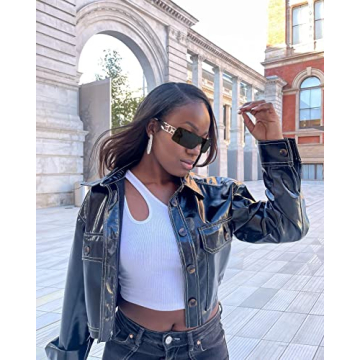 SENMARIES Rimless Y2k Sunglasses For Women Men Rectangle Vintage glasses Fashion Flame Metal Sunglass Frameless Retro Eyewear