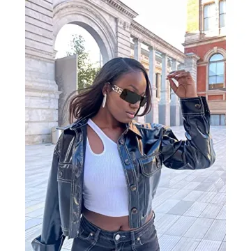 SENMARIES Rimless Y2k Sunglasses For Women Men Rectangle Vintage glasses Fashion Flame Metal Sunglass Frameless Retro Eyewear