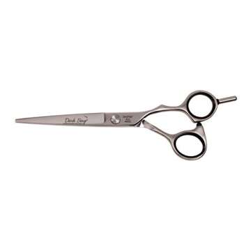 Dark Stag DS+ Offset Convex Razor Edge Barber Scissor - 7 Inch Stainless Steel Hair Cutting Shears
