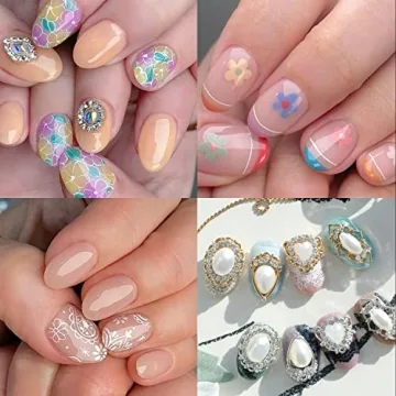 UNA GELLA Short Oval Almond Gel Nail Tips 360pcs