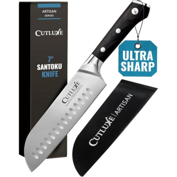 Cutluxe Santoku Knife 7" – High Carbon Steel Kitchen Essential
