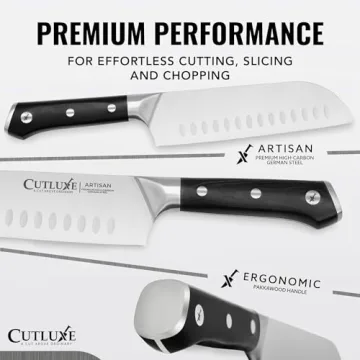 Cutluxe Santoku Knife 7" – High Carbon Steel Kitchen Essential