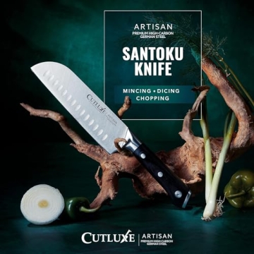 Cutluxe Santoku Knife 7" – High Carbon Steel Kitchen Essential