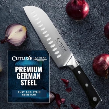 Cutluxe Santoku Knife 7" – High Carbon Steel Kitchen Essential
