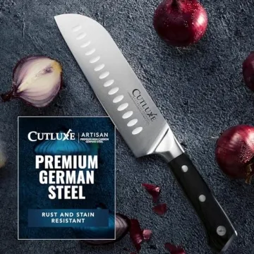 Cutluxe Santoku Knife 7" – High Carbon Steel Kitchen Essential