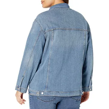 Oversized Denim Jacket for Women - Casual Style Essential