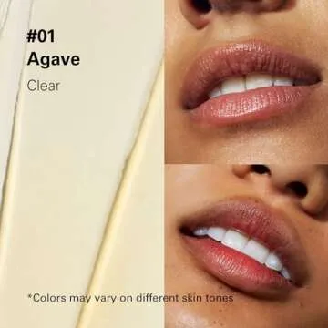 Melixir Vegan Lip Butter #01 Agave(Clear) (+11 more colors) 0.13oz, Bee Free, Petrolatum Free, Deep Nourishing Plant-Based Vegan Chapstick, Vegan Lip Balm for Dry, Cracked and Chapped Lips