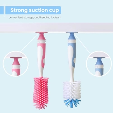 Ariseno 5-in-1 Baby Bottle Brush Set for Safe Cleaning