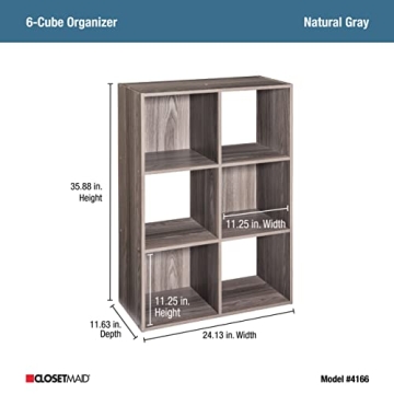 ClosetMaid 6 Cube Storage Shelf - Stylish Organization Solution
