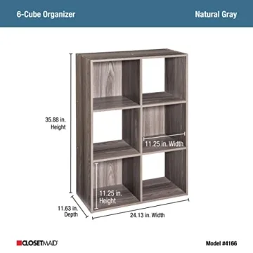 ClosetMaid 6 Cube Storage Shelf - Stylish Organization Solution