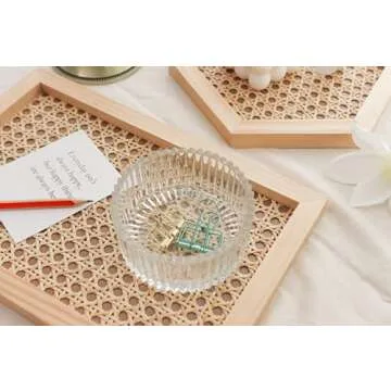 Rectangle Premium Rattan hometray, Serving Tray, Rattan Food Tray, Handmade Rattan Tray, Coffee Tray, Tray Square, Accessory Trays, Jewelry Tray, Decorate Tray (Wood)