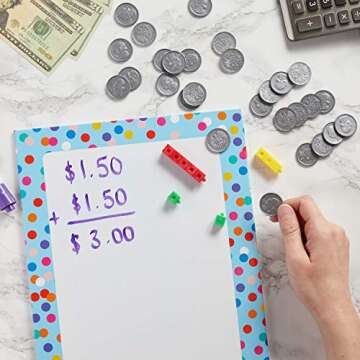 Juvale Play Money for Kids, Quarter Pretend Coins for Math, Change Making (0.98 in, 200 Count)