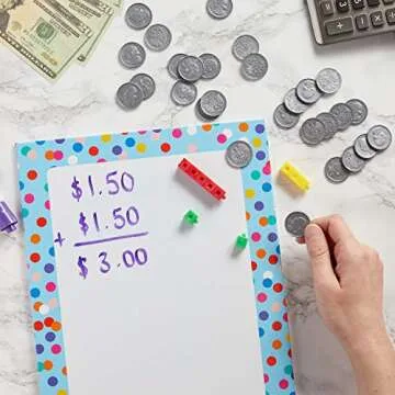 Juvale Play Money for Kids, Quarter Pretend Coins for Math, Change Making (0.98 in, 200 Count)