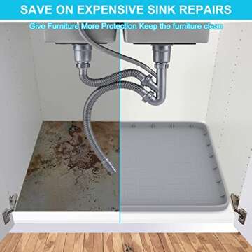 Ultimate Bigger Under Sink Mat for Cabinet Protection