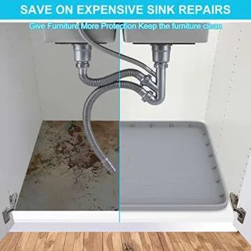Ultimate Bigger Under Sink Mat for Cabinet Protection