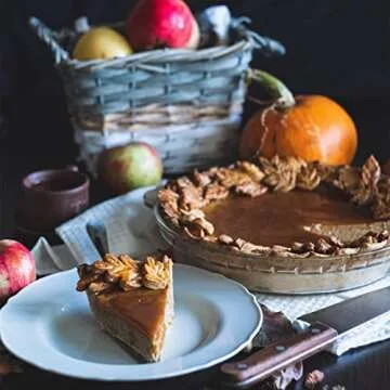 Kingrol 3 Pack Glass Pie Plates for Baking and Serving