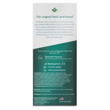 pH-D Feminine Health - Boric Acid Foam Wash - pH-Balanced, Paraben-Free, and Plant-based (Rose Vanilla, 6 Fl Oz (Pack of 1))