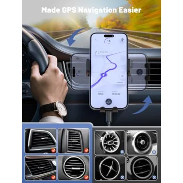 Fast Wireless Car Charger Mount for iPhone and Samsung
