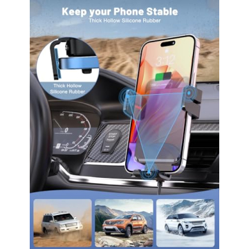 Fast Wireless Car Charger Mount for iPhone and Samsung