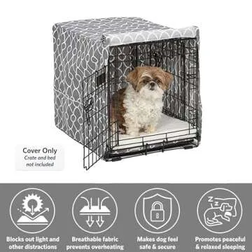 MidWest Homes for Pets Dog Crate Cover, Privacy Dog Crate Cover Fits MidWest Dog Crates, Machine Wash & Dry (Cover Only)
