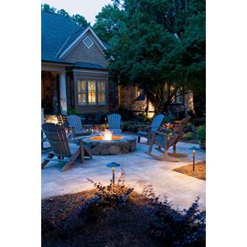 Kichler 22" Outdoor Landscape Light in Textured Architectural Bronze, 12V LED Path Light, 2700K, (22" H x 8.25" W), 15810AZT27R