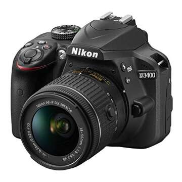 Nikon D3400 DSLR with 2 Lenses and Bluetooth Connectivity