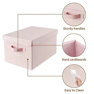 GRANNY SAYS Fabric Storage Bins, Stylish Organization 3-Pack