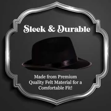 Kangaroo Black Stovepipe Hat - Versatile Costume Accessory for Ringmasters, Vampires, Abraham Lincoln - Black Top Hat, Magicians Hat, Fits Kids, Men & Women