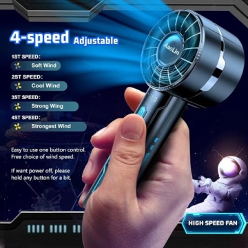Portable Handheld Fan Set with Long-Lasting Battery